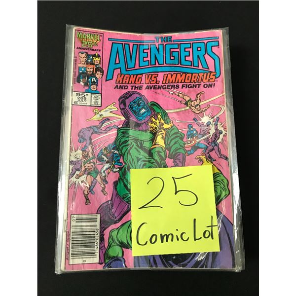 LOT OF 25 COMICS BAGGED AND BOARDED (MAINLY SUPERHERO)