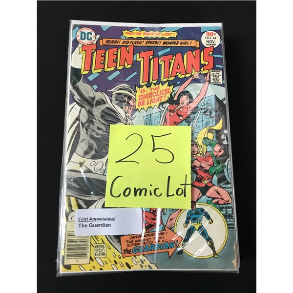 LOT OF 25 COMICS BAGGED AND BOARDED (MAINLY SUPERHERO)