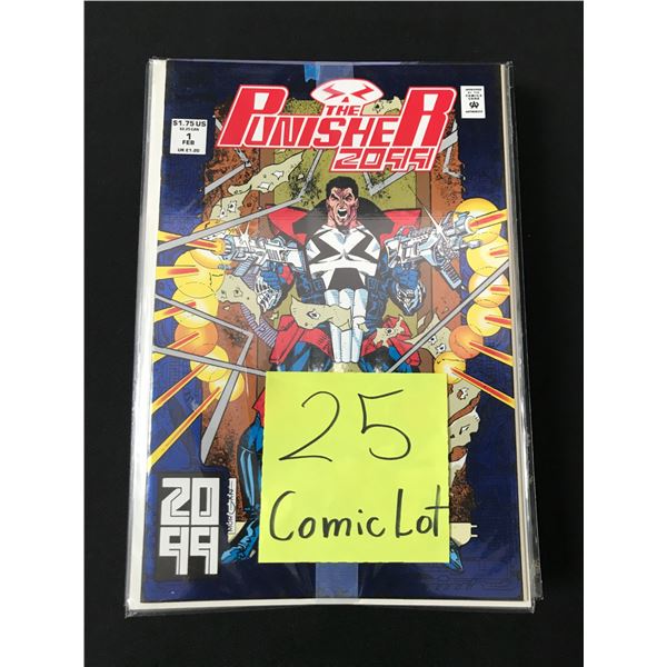 LOT OF 25 COMICS BAGGED AND BOARDED (MAINLY SUPERHERO)