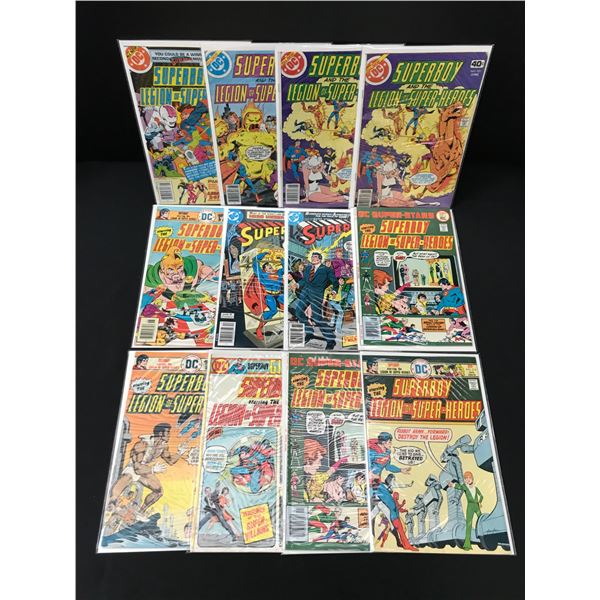 LOT OF 12 SUPERBOY AND THE LEGION OF SUPERHEROES COMICS - DC COMICS
