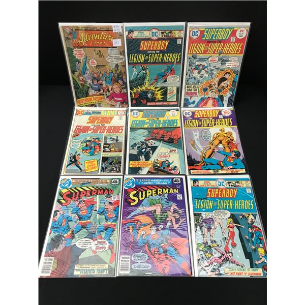 LOT OF 9 COMICS FEATURING SUPERMAN / SUPERBOY - DC COMICS