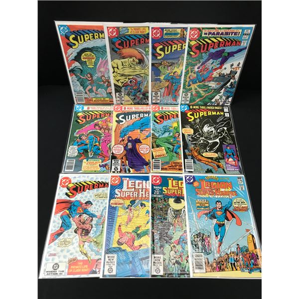 LOT OF 12 COMICS FEATURING SUPERMAN - DC COMICS