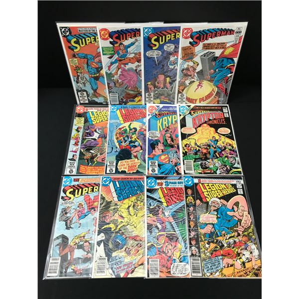 LOT OF 12 COMICS FEATURING SUPERMAN - DC COMICS