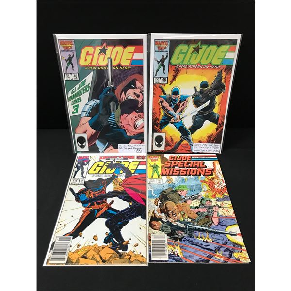 LOT OF 4 G.I. JOE COMICS - MARVEL COMICS