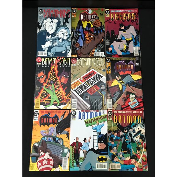 LOT OF 9 BATMAN ADVENTURES COMICS - DC COMICS
