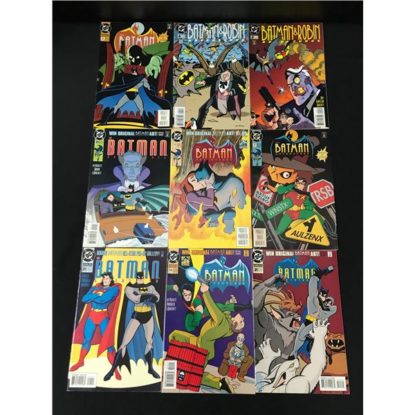 LOT OF 9 BATMAN ADVENTURES COMICS - DC COMICS