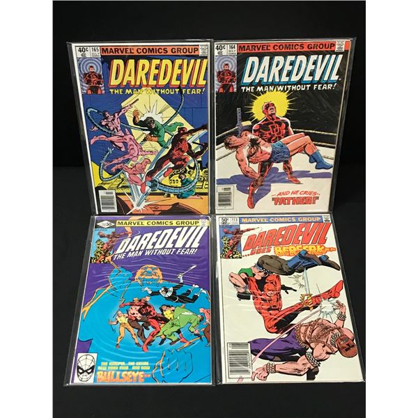 LOT OF 4 DAREDEVIL COMICS - MARVEL COMICS