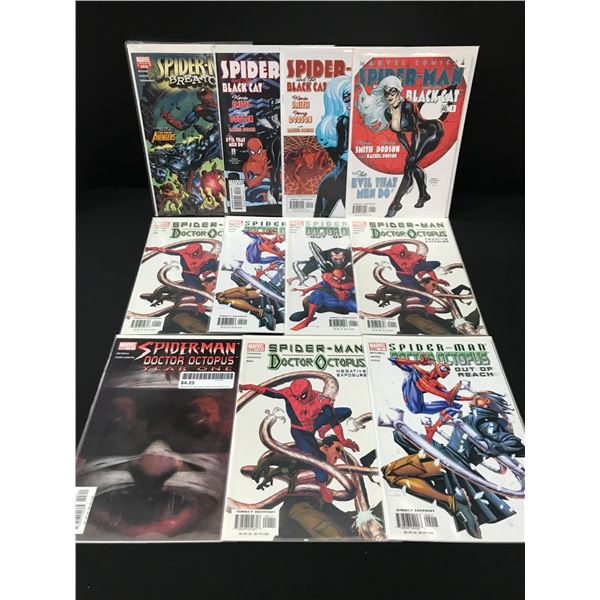 LOT OF 11 COMICS FEATURING SPIDERMAN - DC COMICS