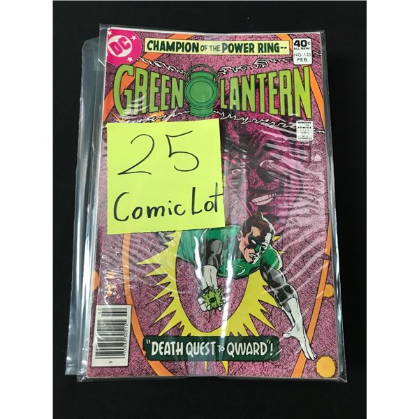 LOT OF 25 COMICS BAGGED AND BOARDED (MAINLY SUPERHERO)