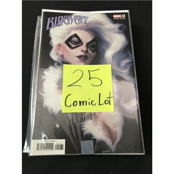 LOT OF 25 COMICS BAGGED AND BOARDED (MAINLY SUPERHERO)