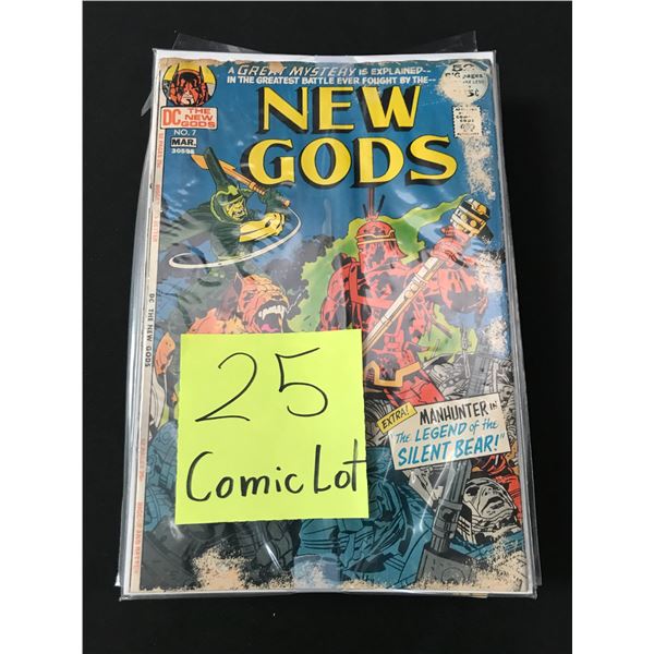LOT OF 25 COMICS BAGGED AND BOARDED (MAINLY SUPERHERO)