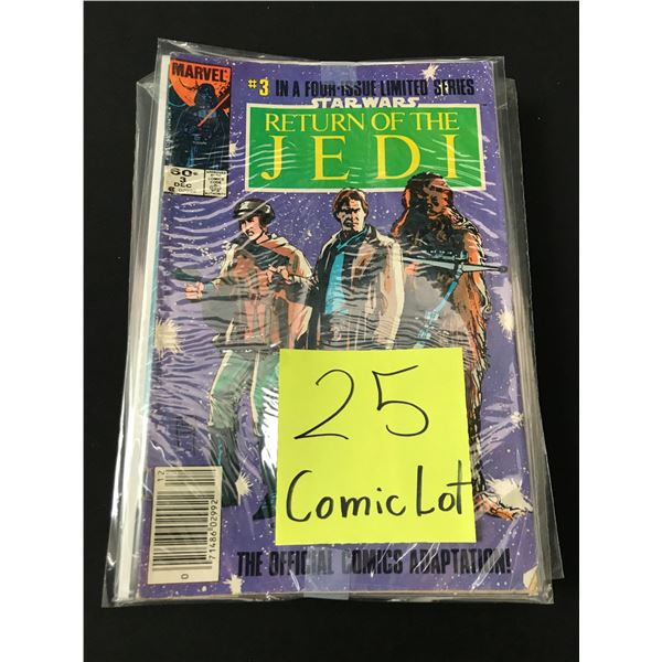 LOT OF 25 COMICS BAGGED AND BOARDED (MAINLY SUPERHERO)
