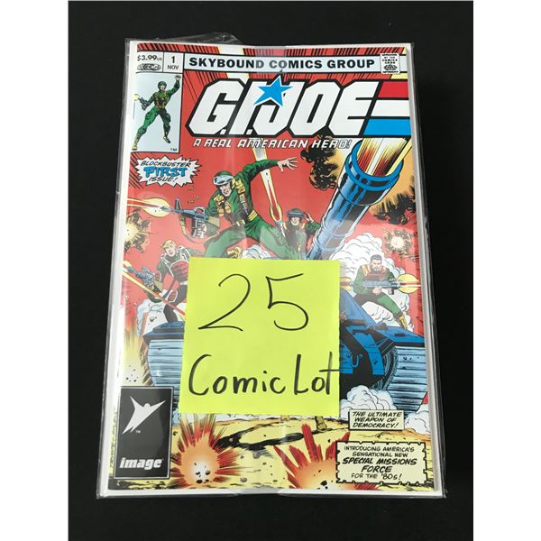 LOT OF 25 COMICS BAGGED AND BOARDED (MAINLY SUPERHERO)