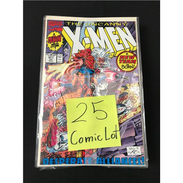 LOT OF 25 COMICS BAGGED AND BOARDED (MAINLY SUPERHERO)
