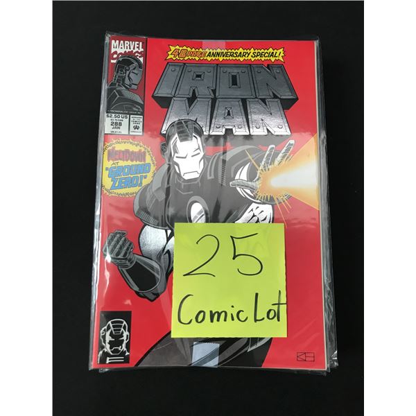 LOT OF 25 COMICS BAGGED AND BOARDED (MAINLY SUPERHERO)