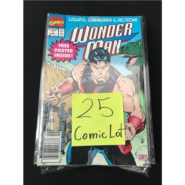 LOT OF 25 COMICS BAGGED AND BOARDED (MAINLY SUPERHERO)