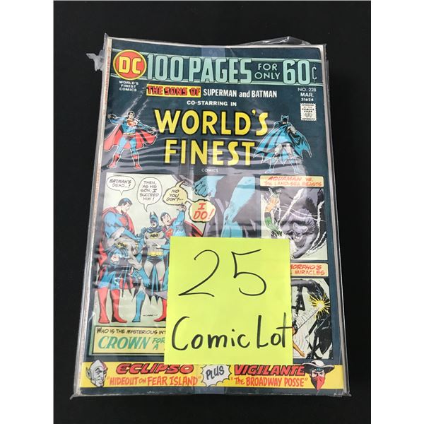 LOT OF 25 COMICS BAGGED AND BOARDED (MAINLY SUPERHERO)