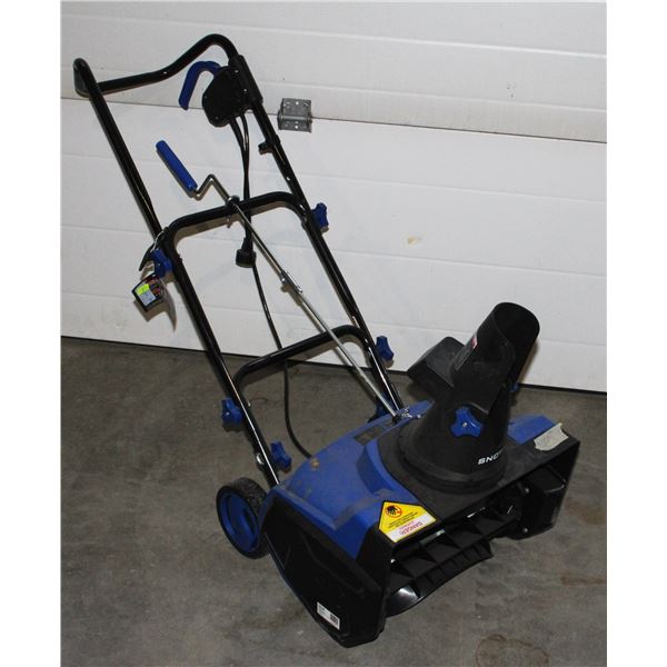 SNOWJOE ELECTRIC SNOW THROWER, LIKE NEW