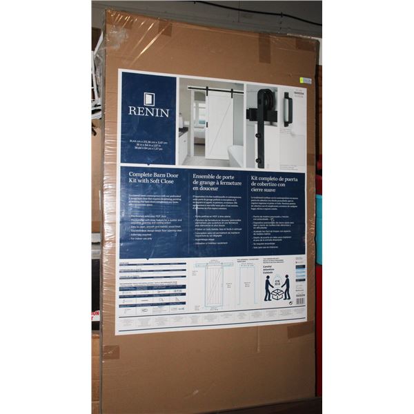 NEW RENIN COMPLETE BARN DOOR WITH SOFT CLOSE