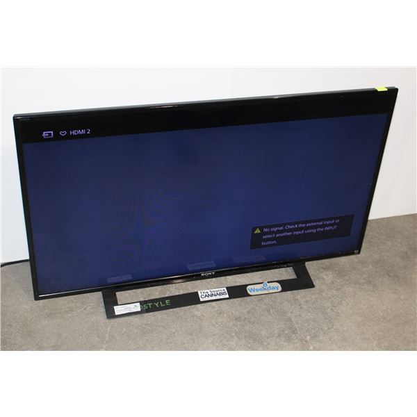 SONY 40" TV (NO REMOTE)