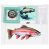 Image 1 : 1 OZ TROUT COLOURED COPPER ROUND IN