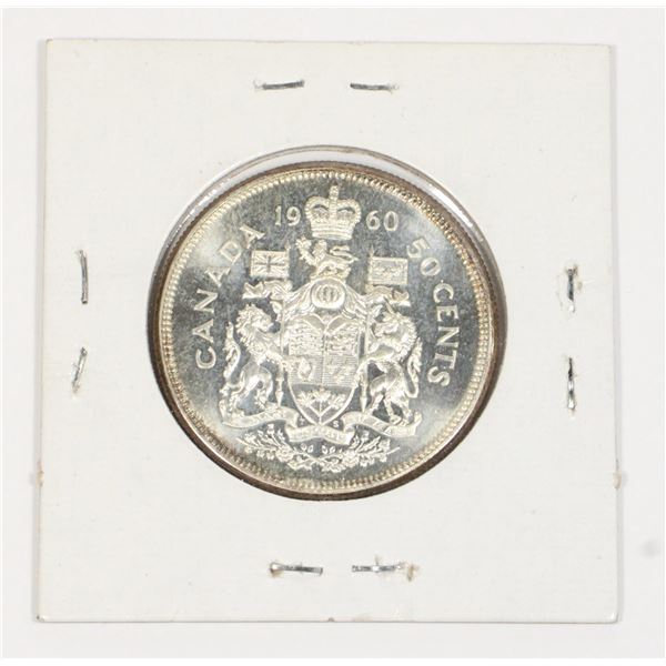 1960 CANADA HALF DOLLAR SILVER COIN