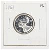Image 1 : 1963 CANADA .25 CENT SILVER COIN-PROOF LIKE