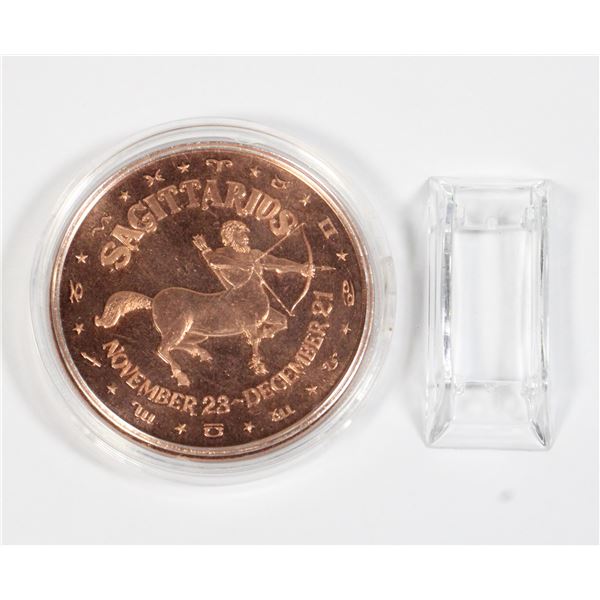 1 OZ SAGITTARIUS COPPER ROUND