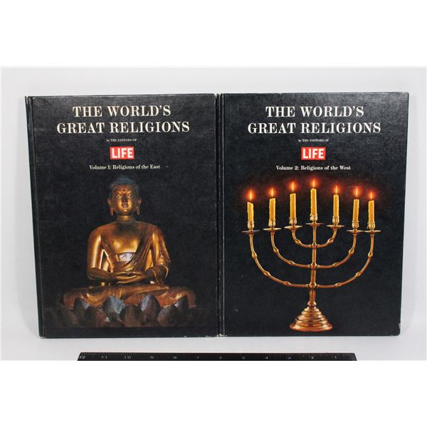 LIFE VOLUME 1 & 2 THE WORLD'S GREAT RELIGIONS