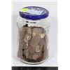 Image 1 : 4LB JAR OF PENNIES (APPROX 715 PENNIES)
