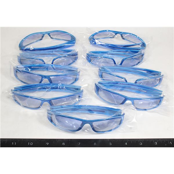 LOT OF NEW BLUE SUNGLASSES