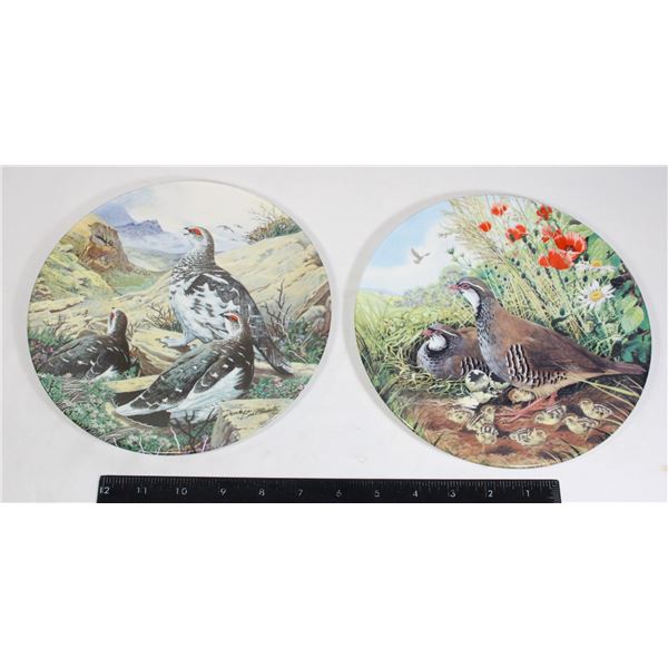 PAIR OF 1988-87 LIMITED FINE BONE CHINA PLATES