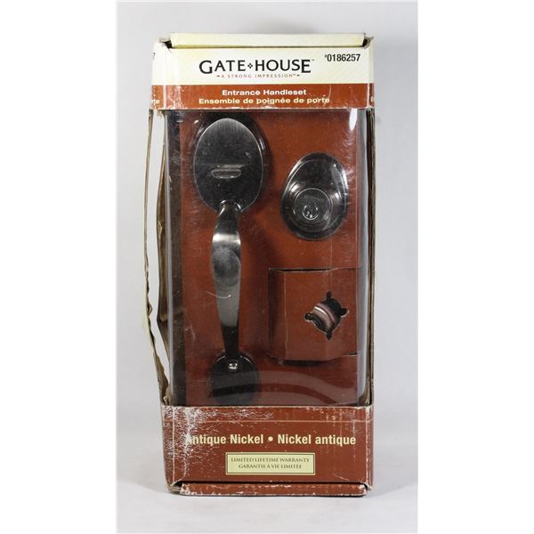 GATE HOUSE ENTRANCE HANDLE SET, NEW IN BOX