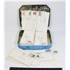 Image 1 : 1960s POSTAGE ENVELOPES / RUSSELL STOVER DECOR TIN