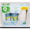 Image 1 : NEW AIR WICK FRESHMATIC MOUNTAIN BREEZE VALUE PACK