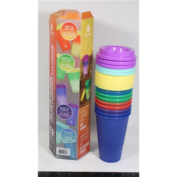 MANNA HOT COLOR CHANGING TO GO CUPS 12PC