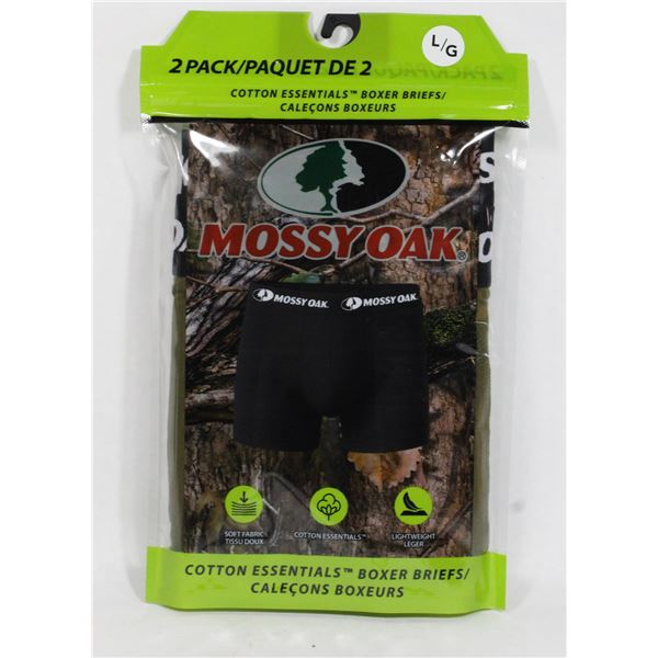 NEW 2 PACK MOSSY OAK MENS SIZE LARGE BOXERS