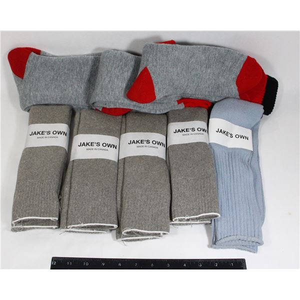 BIG BUNDLE OF NEW JAKE'S OWN MADE IN CANADA SOCKS