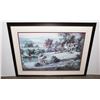 Image 1 : 43" X 33" PROFESSIONALLY FRAMED ARTWORK