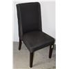 Image 1 : DARK FABRIC CHAIR WITH WOOD LEGS
