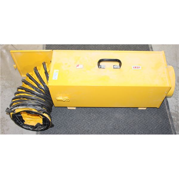 REUSABLE 8" DUCTING HOSE IN METAL CONTAINER