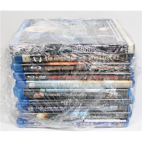 LOT OF 10 BLU RAYS INCLUDING DEEP IMPACT THE DAY A