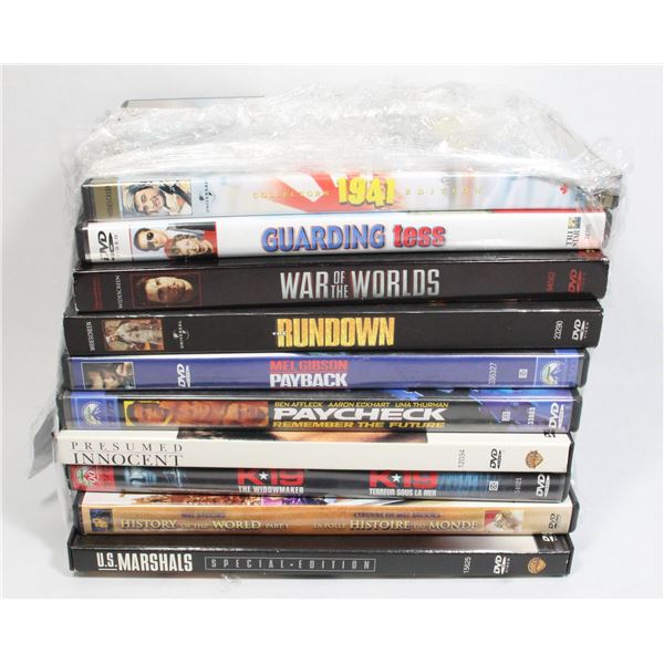 LOT OF 10 DVDS INCLUDING 1941 PAYBACK US MARSHALLS