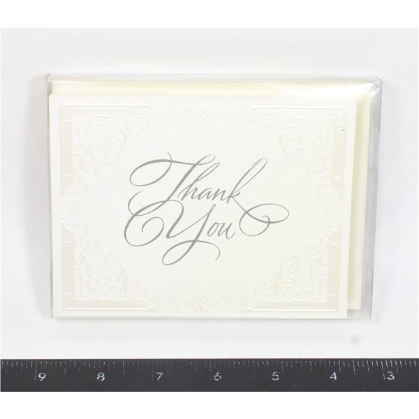 BOX OF 10 DESIGNER COLLECTION THANK YOU NOTE CARDS