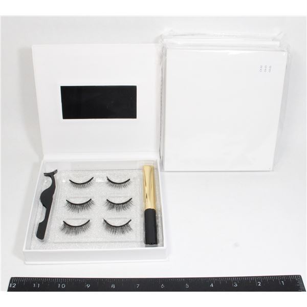 BUNDLE OF 3 MAGNETIC EYELINER AND EYELASH KITS