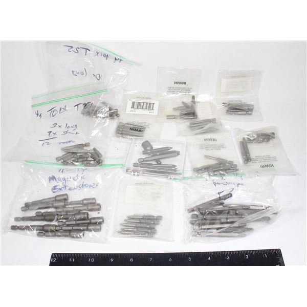 ASSORTED DRILL BITS TORX MAGNETIC