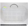 Image 1 : 3 TIER SMALL PLASTIC STORAGE ORGANIZER BIN