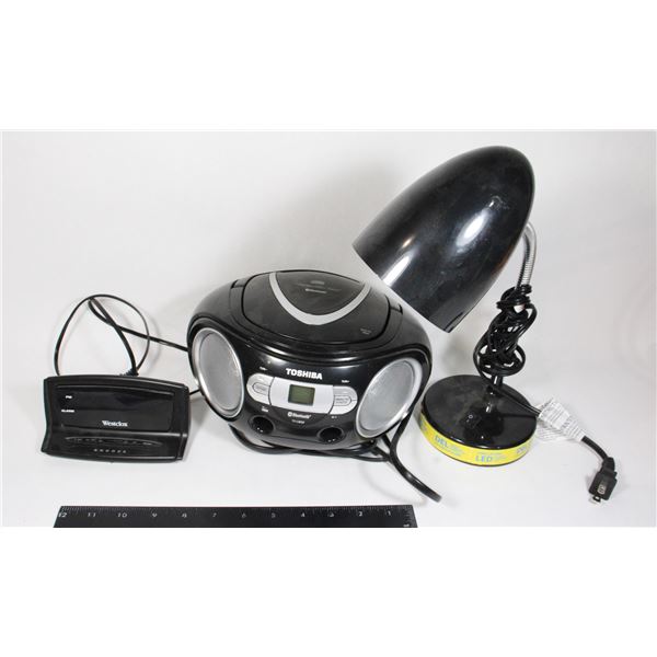 LAMP STEREO AND ALARM CLOCK