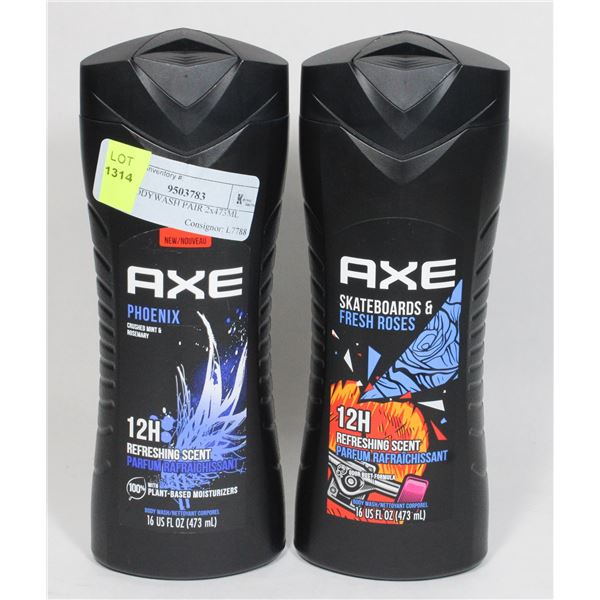 AXE BODYWASH PAIR 2x473ML