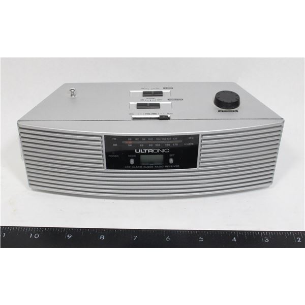 VINTAGE ULTRONIC ALARM CLOCK RADIO RECEIVER